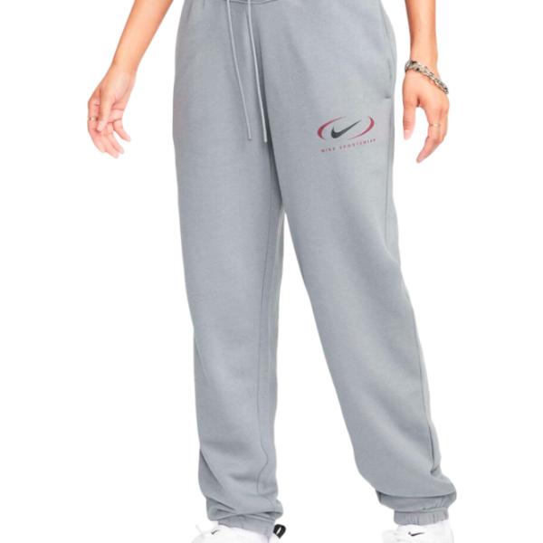Pantaloni sportivi pentru femei Nike W Nsw Phnx Flc Hr Os Pant Prnt XL/ Gray photo 2
