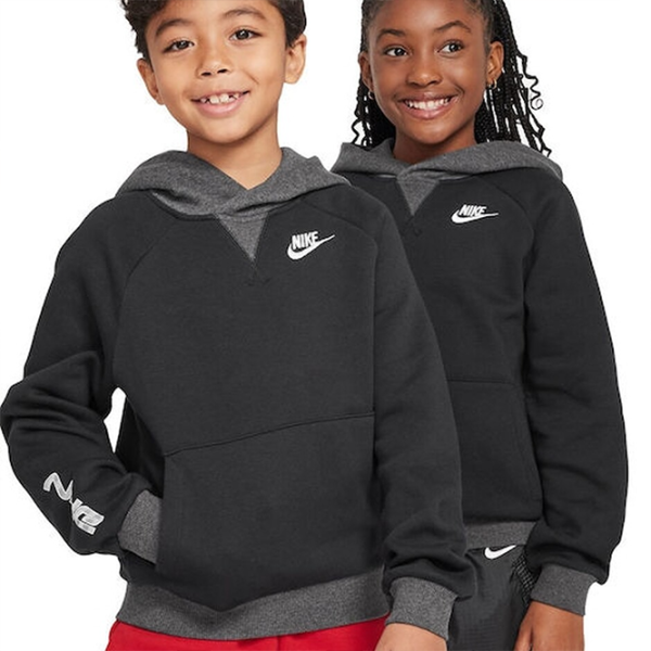 Толстовка для мальчиков Nike K Nsw Amplify Club Po Hoodie L/ Черный photo 3