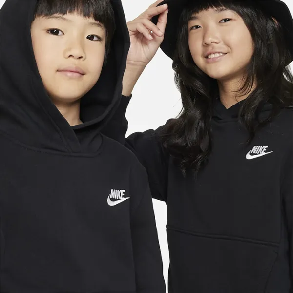 Толстовка для мальчиков Nike K Nsw Club Flc Hdy Lbr L/ Черный photo 4