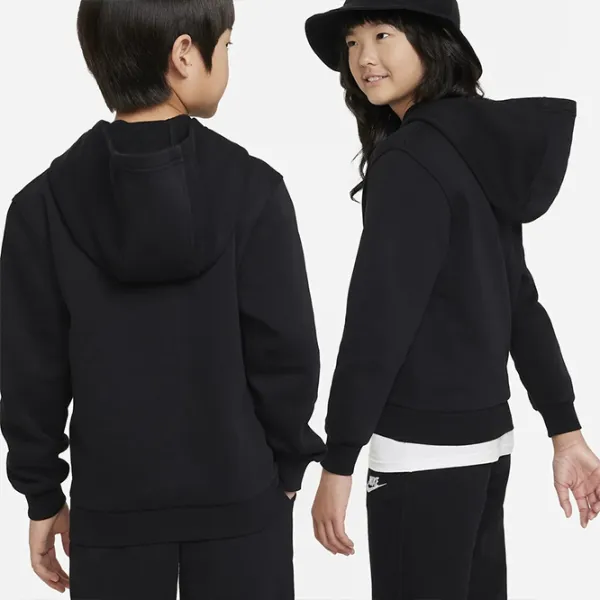 Толстовка для мальчиков Nike K Nsw Club Flc Hdy Lbr L/ Черный photo 5