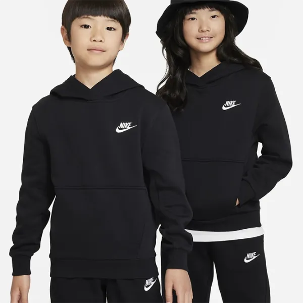 Толстовка для мальчиков Nike K Nsw Club Flc Hdy Lbr L/ Черный photo 6