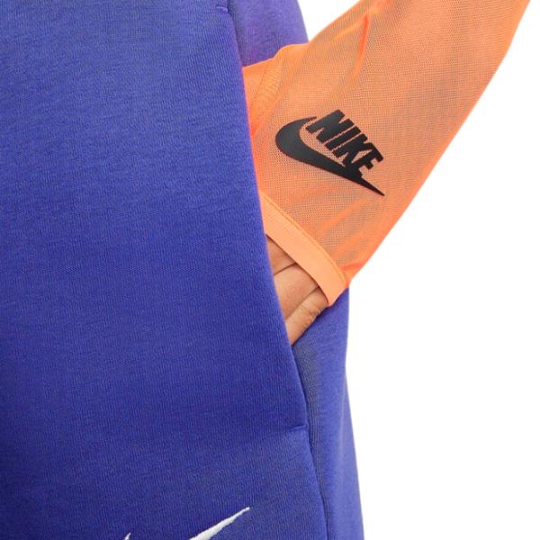 Pantaloni sportivi pentru femei Nike W Nsw Phnx Flc Hr Pant Wide L/ Navy photo 5