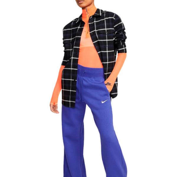 Спортивные брюки для женщин Nike W Nsw Phnx Flc Hr Pant Wide XL/ Темно-синий photo 4