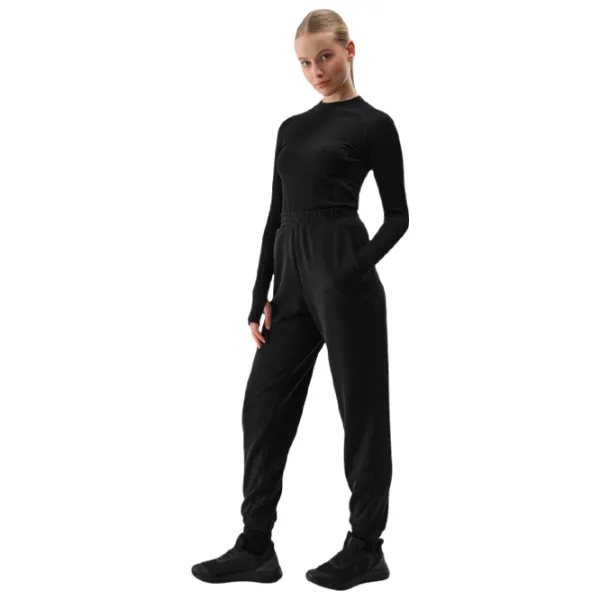 Pantaloni sportivi pentru femei 4F Jogger L/ Black photo 2