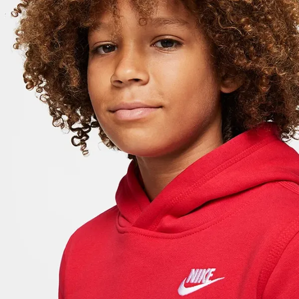 Толстовка для мальчиков Nike B Nsw Hoodie Po Club red XS/ Красный photo 7