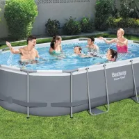 Piscină Bestway 56448BW 10949 l/ Cu cadru/ Gray photo 6