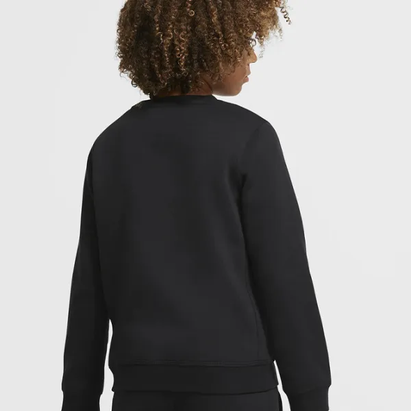 Толстовка для мальчиков Nike B Nsw Club + Hbr Crew 2 black S/ Черный photo 2