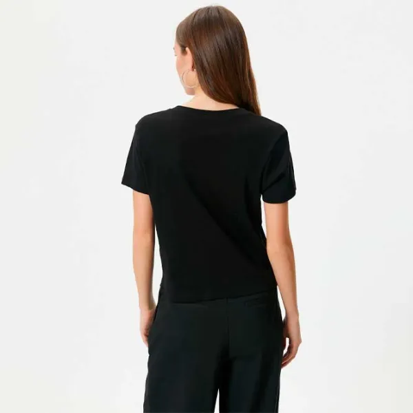 Tricou pentru femei Koton 4SAL10090IK 100% bumbac/ Black photo 3