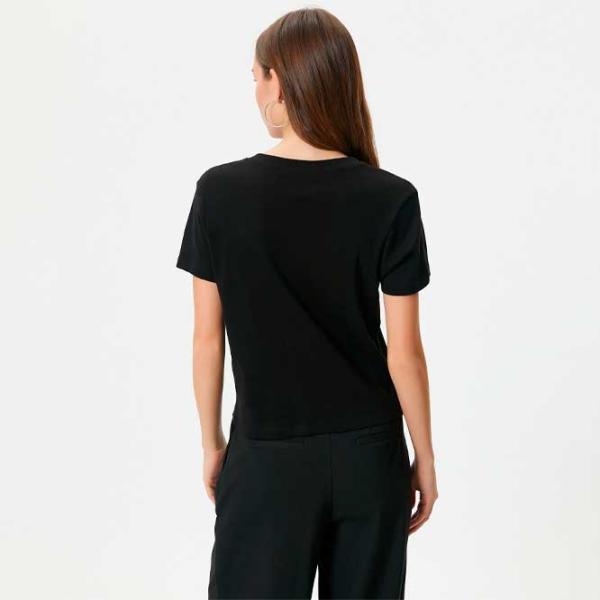 Tricou pentru femei Koton 4SAL10090IK 100% bumbac/ Black photo 3