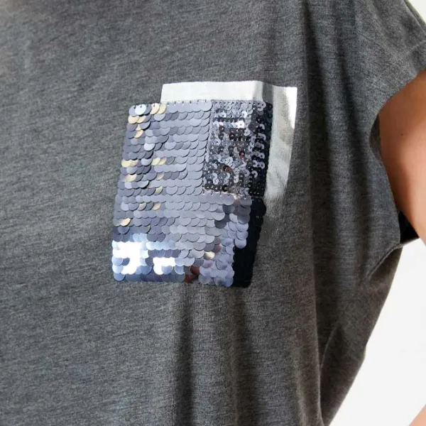 Tricou pentru femei Koton 4SAK50117EK 35% viscoză/ Gray photo 4