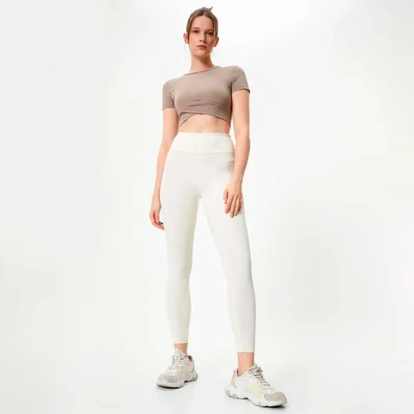 Tricou pentru femei Koton 4SAK10175NK 88% Poliester/ Beige photo 2