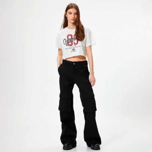 Tricou pentru femei Koton 4SAL10079IK 100% bumbac/ White photo 2