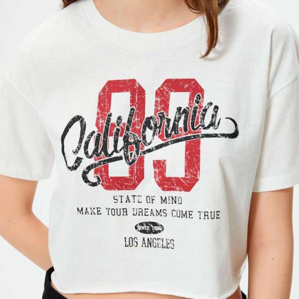 Tricou pentru femei Koton 4SAL10079IK 100% bumbac/ White photo 4