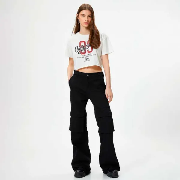 Tricou pentru femei Koton 4SAL10079IK 100% bumbac/ White photo 2