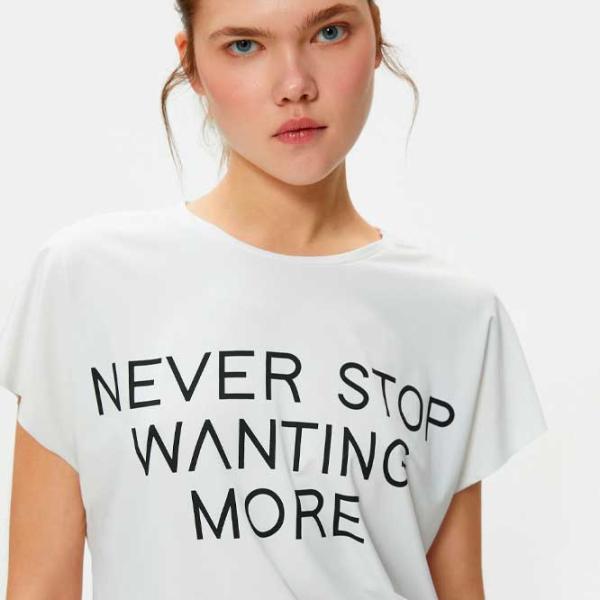 Футболка для женщин Koton 4SAK10029NK 85% полиэстер/ Белый photo 5