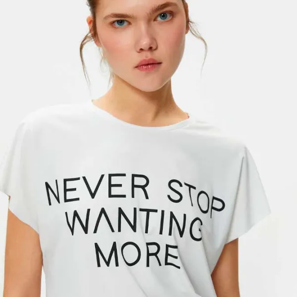 Футболка для женщин Koton 4SAK10029NK 85% полиэстер/ Белый photo 5