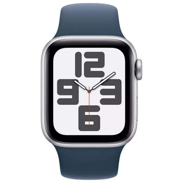 Умные часы Apple Watch SE Gen2 2023  1.57" / 40 мм / Серебряный - Storm Blue / MRE13QR/A photo 2 Умные часы Apple Watch SE Gen2 2023  1.57" / 40 мм / Серебряный - Storm Blue / MRE13QR/A photo 2