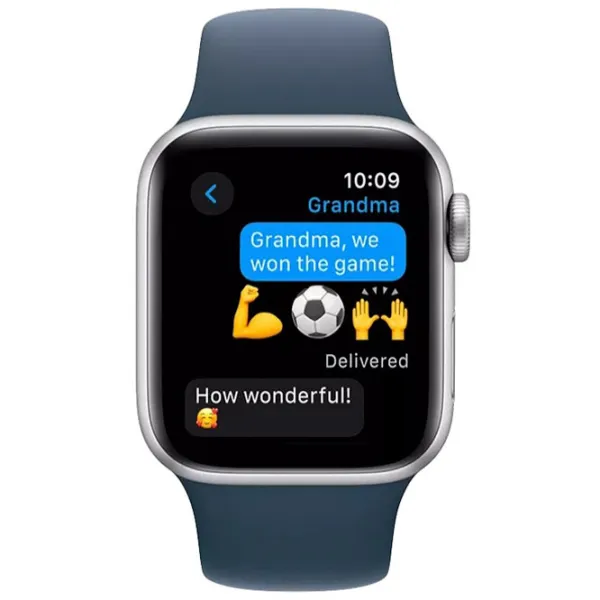 Умные часы Apple Watch SE Gen2 2023  1.57" / 40 мм / Серебряный - Storm Blue / MRE13QR/A photo 4 Умные часы Apple Watch SE Gen2 2023  1.57" / 40 мм / Серебряный - Storm Blue / MRE13QR/A photo 4