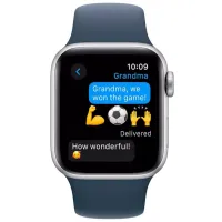 Ceas inteligent Apple Watch SE Gen2 2023 1.57" / 40mm / Silver - Storm Blue / MRE13QR/A photo 4