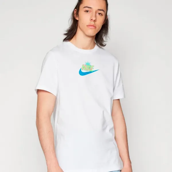 Tricou pentru bărbați Nike U Nsw Tee Spring Break Sun 100% bumbac/ White photo 2