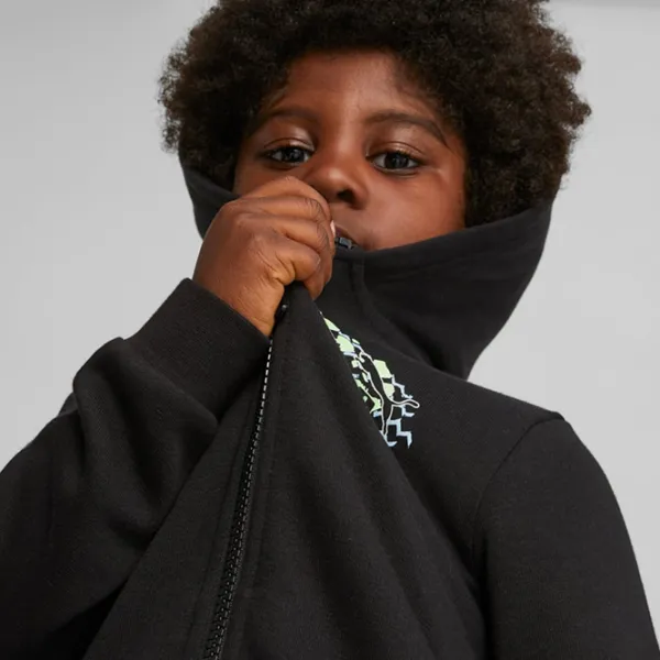 Hanorac pentru băieți Puma Ess Mix Mtch Full-Zip Hoodie Tr Black photo 4 Hanorac pentru băieți Puma Ess Mix Mtch Full-Zip Hoodie Tr Black photo 4