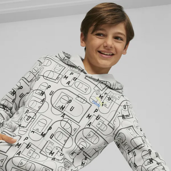 Hanorac pentru băieți Puma Classics Ftr Baller Hoodie Fl B Ash Gray photo 4 Hanorac pentru băieți Puma Classics Ftr Baller Hoodie Fl B Ash Gray photo 4