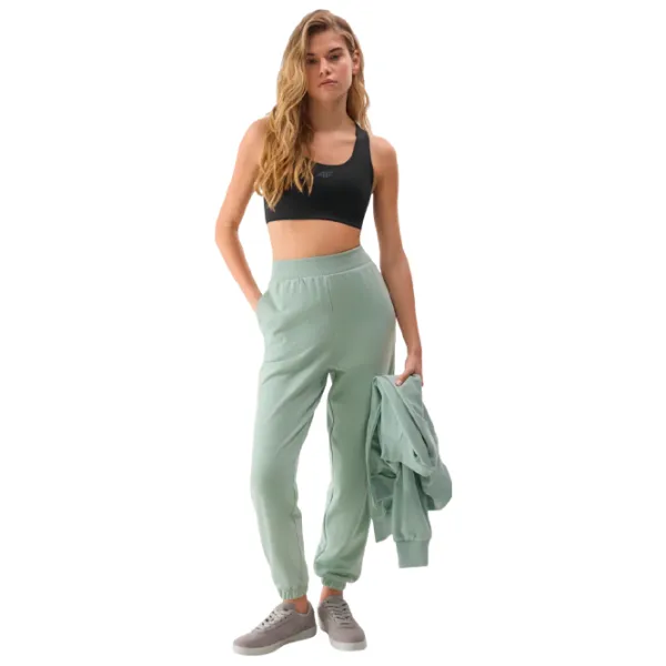 Pantaloni sportivi pentru femei 4F Jogger S/ Green photo 4