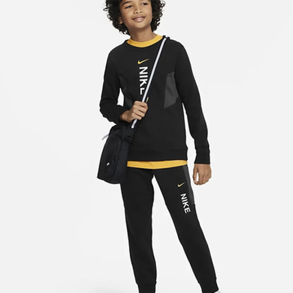 Hanorac pentru băieți Nike B Nsw Hybrid Flc Crew Bb XS/ Black photo 3 Hanorac pentru băieți Nike B Nsw Hybrid Flc Crew Bb XS/ Black photo 3