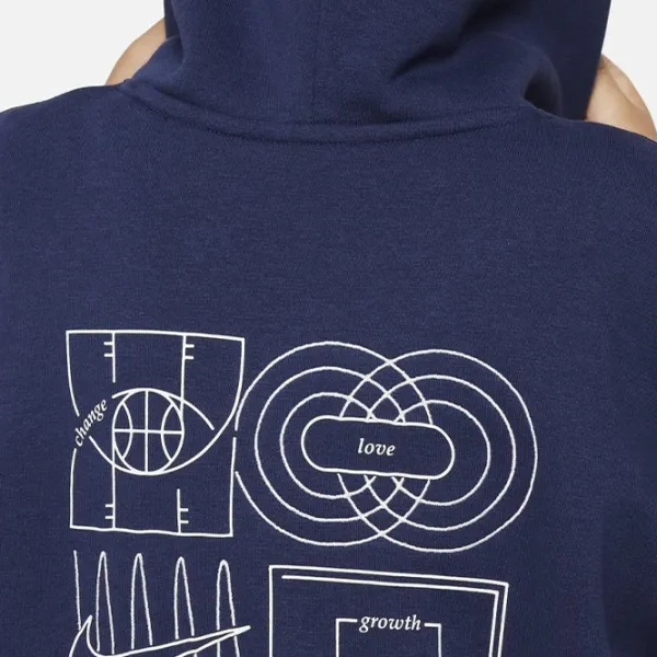 Толстовка для мальчиков Nike K Nk C.O.B. Po Hoodie L/ Темно-синий photo 4