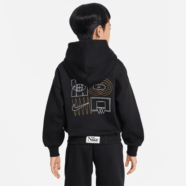 Толстовка для мальчиков Nike K Nk C.O.B. Po Hoodie S/ Черный photo 3