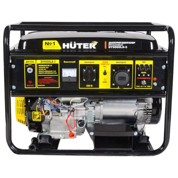 Generator de curent Huter DY9500LX-3 220/ 230 V Benzină/ 7.5 kW photo 2