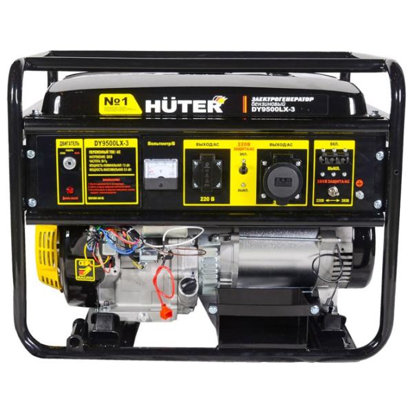 Generator de curent Huter DY9500LX-3 220/ 230 V Benzină/ 7.5 kW photo 2