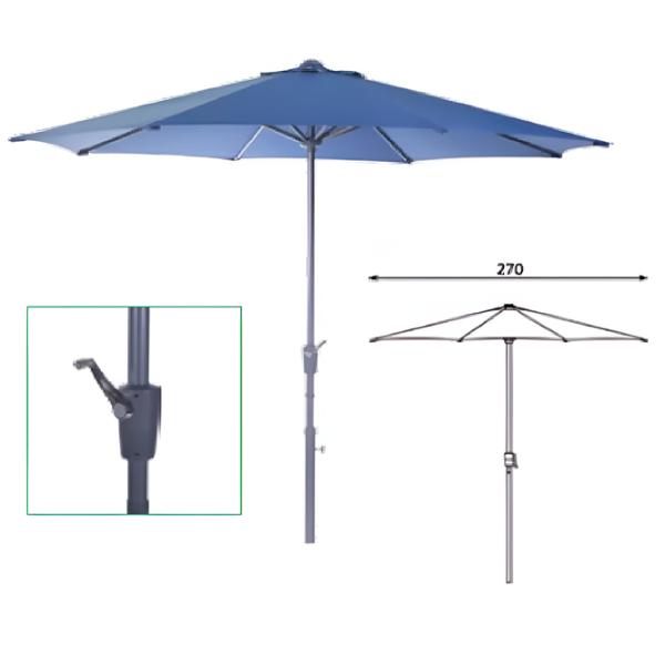 Umbrelă de grădină Villager Barbados Blue photo 2 Umbrelă de grădină Villager Barbados Blue photo 2