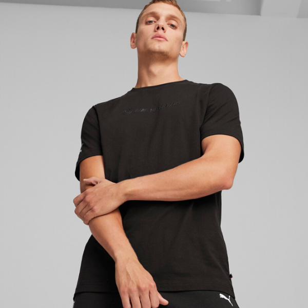 Футболка для мужчин Puma Bmw Mms (Logo) Graphic Tee 100% хлопок/ Черный photo 3