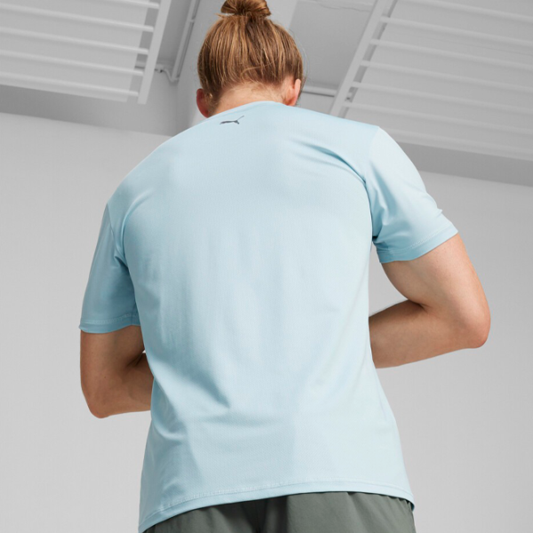 Футболка для мужчин Puma Yogini Lite Mesh Tee 94 % полиэстер, 6 % эластан/ Turquoise Surf photo 4