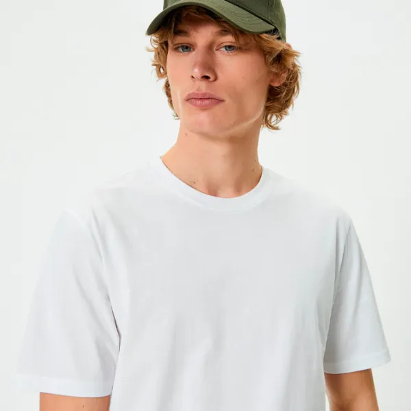 Tricou pentru bărbați Koton 4SAM10281HK 100% bumbac/ White photo 2