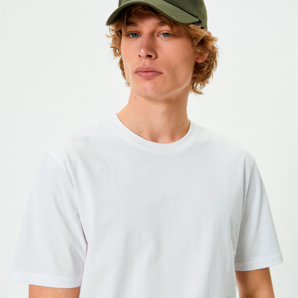 Tricou pentru bărbați Koton 4SAM10281HK 100% bumbac/ White photo 2