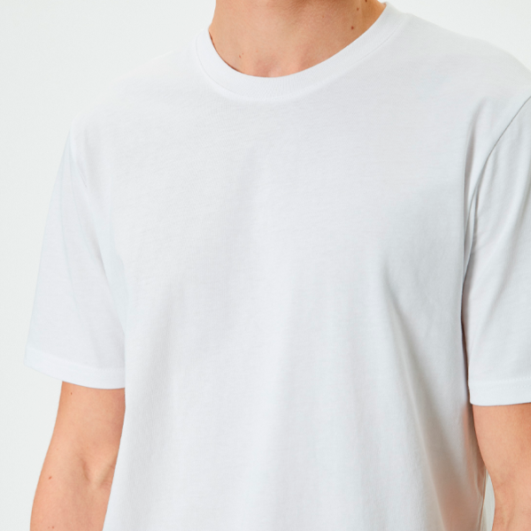 Tricou pentru bărbați Koton 4SAM10281HK 100% bumbac/ White photo 5