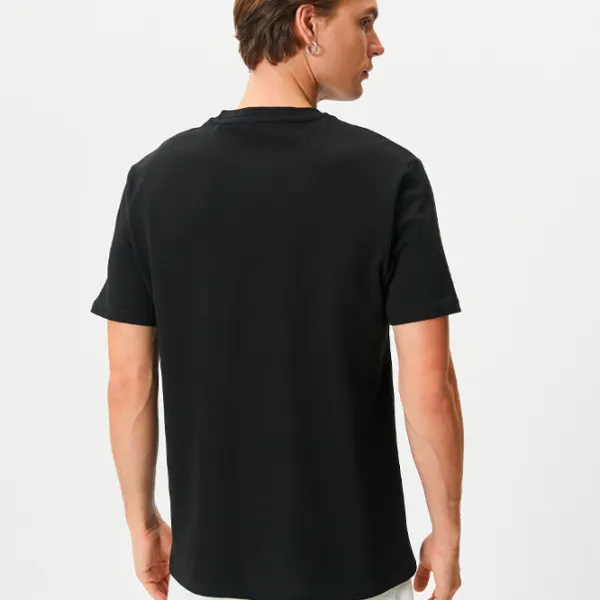 Tricou pentru bărbați Koton 4SAM10068HK 69% poliester/ Black photo 2