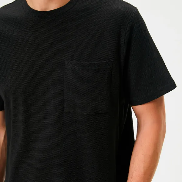 Tricou pentru bărbați Koton 4SAM10068HK 69% poliester/ Black photo 5