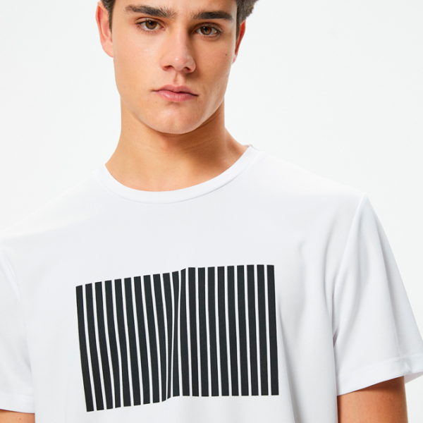 Tricou pentru bărbați Koton 4SAM10002NK 100% poliester/ White photo 4