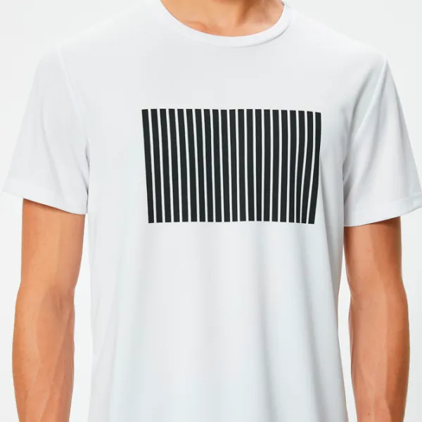 Tricou pentru bărbați Koton 4SAM10002NK 100% poliester/ White photo 5