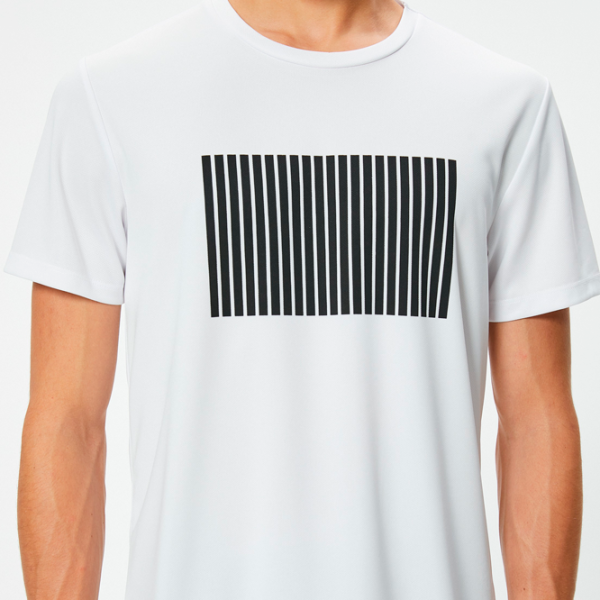 Tricou pentru bărbați Koton 4SAM10002NK 100% poliester/ White photo 5