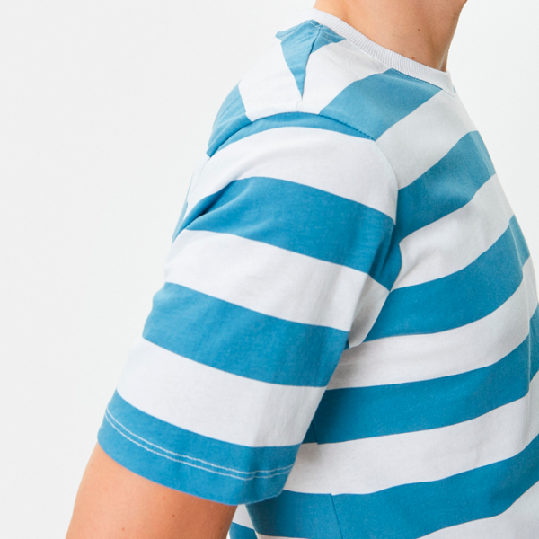 Футболка для мужчин Koton 4SAM10302HK 100% хлопок/ Blue Stripe photo 4