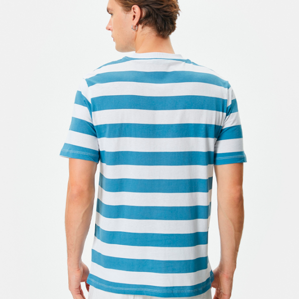Футболка для мужчин Koton 4SAM10302HK 100% хлопок/ Blue Stripe photo 2