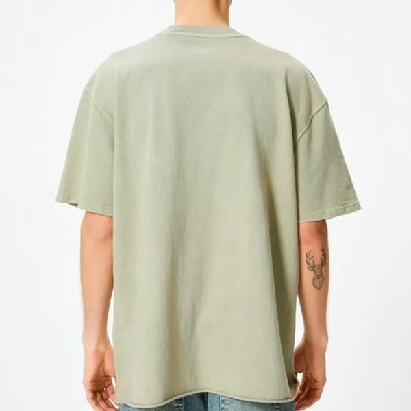 Tricou pentru bărbați Koton 4SAM10314HK 100% bumbac/ Khaki photo 2