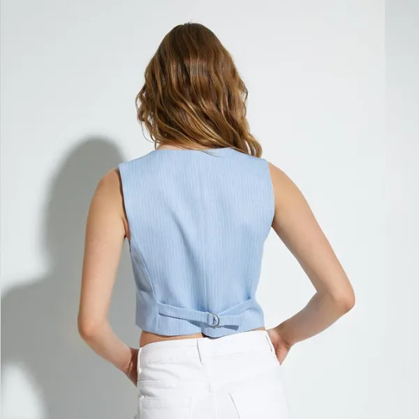 Vestă pentru femei Koton 4SAK20004EW XS/ Blue photo 2