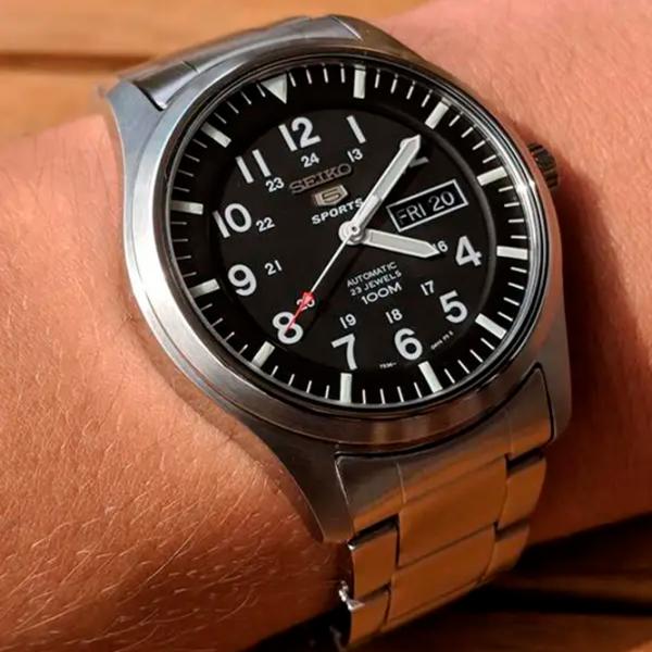 Ceas de mână pentru bărbați Seiko SNZG13K1 Mecanic/ 45 mm photo 6 Ceas de mână pentru bărbați Seiko SNZG13K1 Mecanic/ 45 mm photo 6