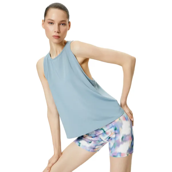 Топ для женщин Koton 4SAK30091NK Синий photo 2