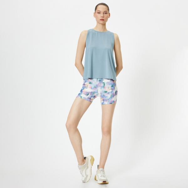 Топ для женщин Koton 4SAK30091NK Синий photo 5